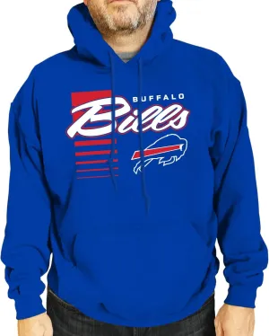 Team Fan Apparel NFL Adult Unisex Retro Script Ultra Soft Fleece Hooded Sweatshirt, Officially Licensed Football Performance
