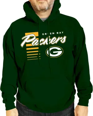 Team Fan Apparel NFL Adult Unisex Retro Script Ultra Soft Fleece Hooded Sweatshirt, Officially Licensed Football Performance