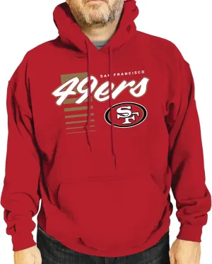 Team Fan Apparel NFL Adult Unisex Retro Script Ultra Soft Fleece Hooded Sweatshirt, Officially Licensed Football Performance