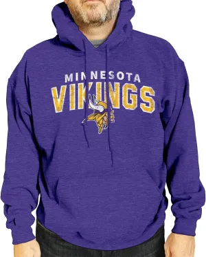 Team Fan Apparel NFL Adult Unisex Starting Fresh Ultra Soft Fleece Hooded Sweatshirt, Heathered Football Hoodie