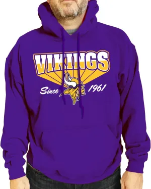 Team Fan Apparel NFL Adult Unisex Vintage Block Ultra Soft Fleece Hooded Sweatshirt, Officially Licensed Football Performance