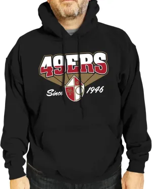 Team Fan Apparel NFL Adult Unisex Vintage Block Ultra Soft Fleece Hooded Sweatshirt, Officially Licensed Football Performance