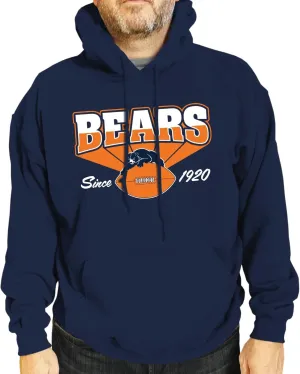 Team Fan Apparel NFL Adult Unisex Vintage Block Ultra Soft Fleece Hooded Sweatshirt, Officially Licensed Football Performance