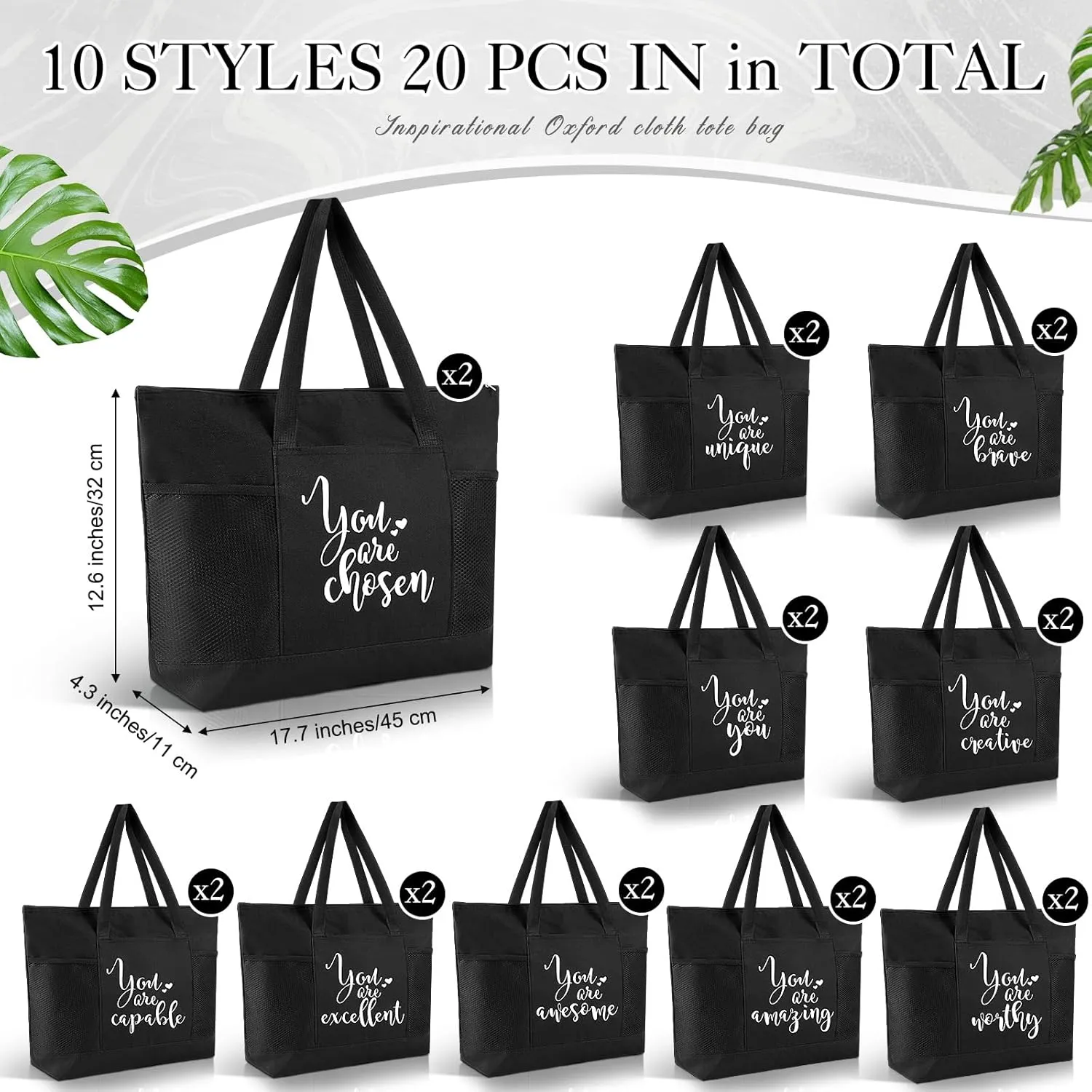 Thank You Tote Bags Bulk Employee Appreciation Gifts for Women Nurse Teacher Team Group