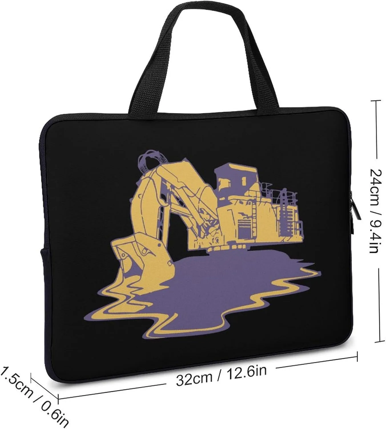The Excavator Melt Laptop Bag Lightweight Computer Bag Laptop Carrying Case Handbag for Work Business