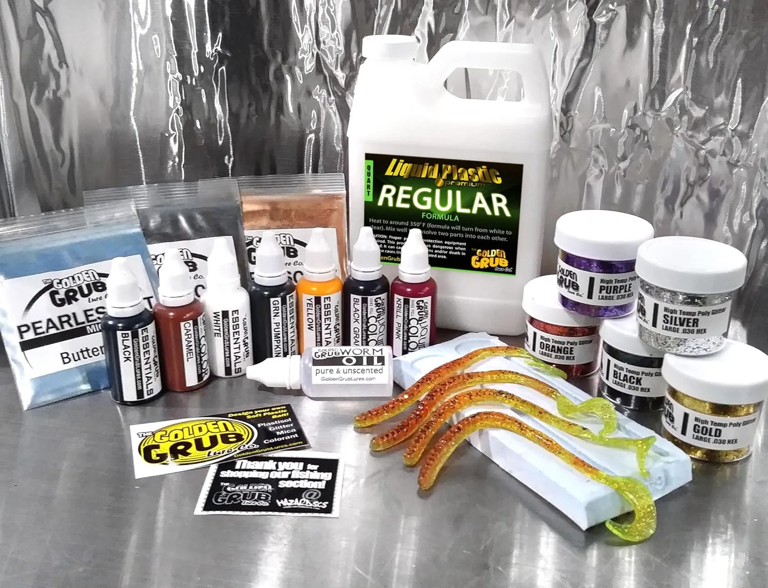 The Golden Grub Lure Co. - Super Starter Set - Mr. Twitchy Kit
