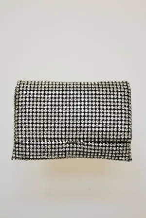 The Metallic Clutch in Silver