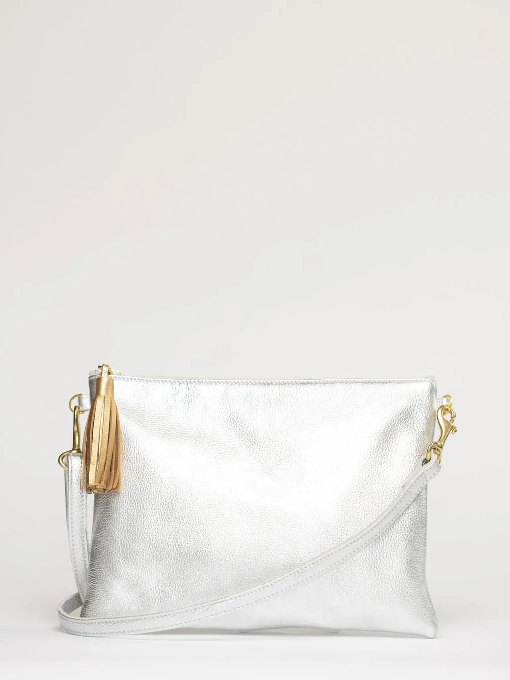 The Sconset Clutch   Crossbody Bag | Silver