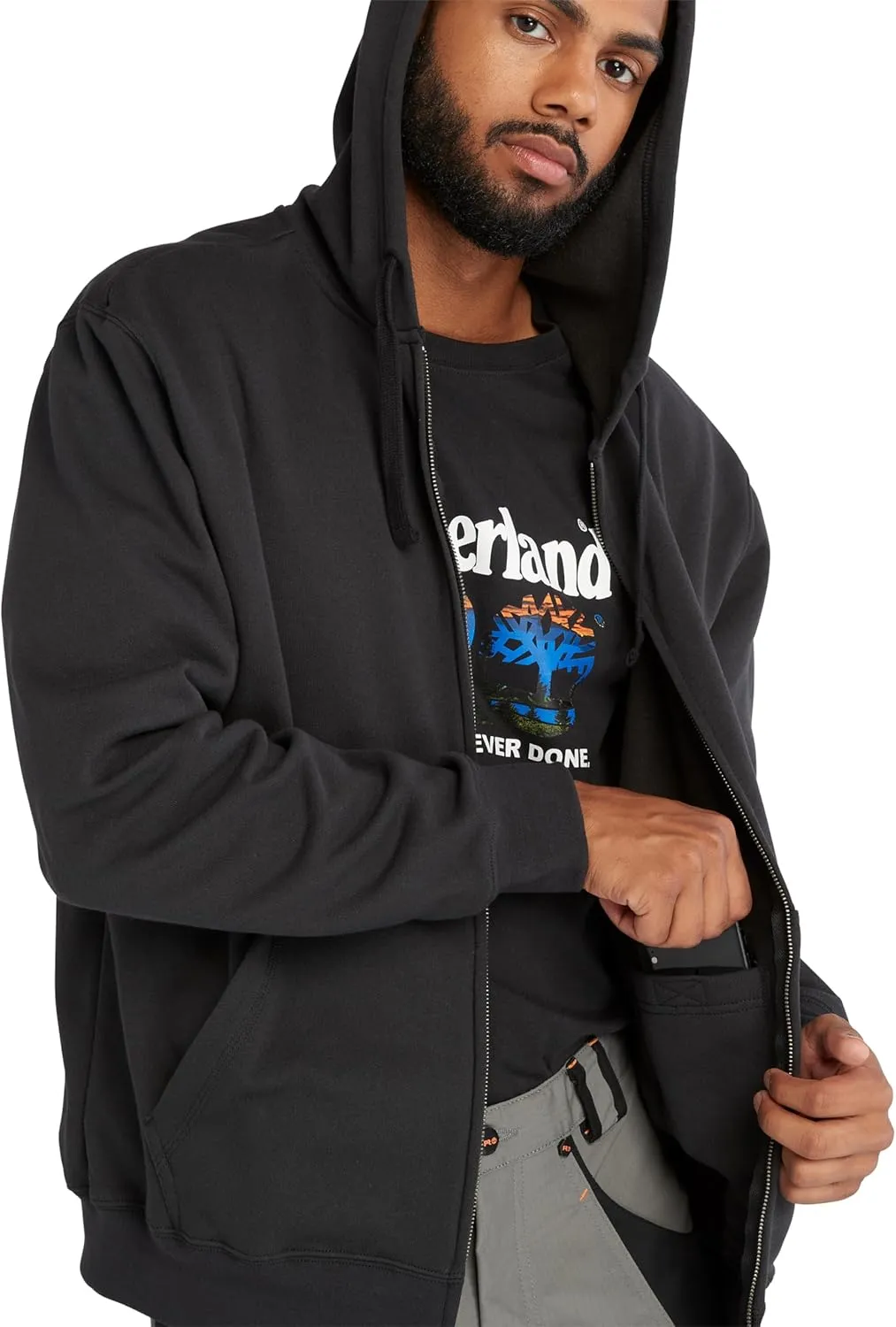 Timberland PRO Men's Honcho Sport Full-Zip Hooded Sweatshirt