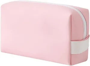 Toiletry Travel Cosmetic Makeup Case Women Zipper Make Up Handbag Organizer Storage Pouch Wash Bags (Pink)