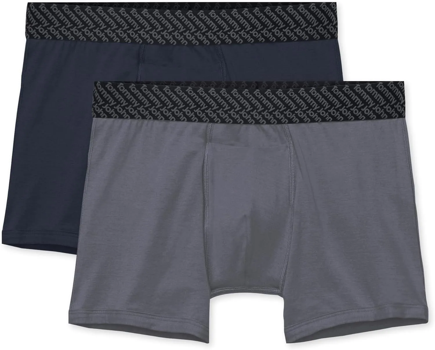 Tommy John Men’s Trunk 4” Underwear - Cotton Basics Boxers with Supportive Contour Pouch -Naturally Breathable Stretch Fabric