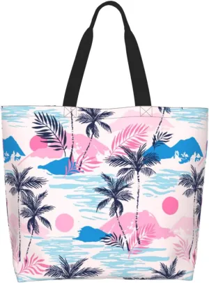 Tote Bag Beach Bag for Women Reusable Grocery Large Shopping Shoulder Bag Travel Handbag