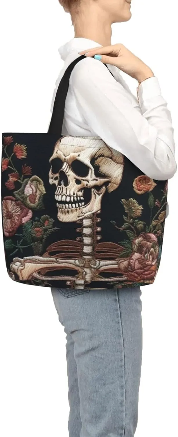 Tote Bag for Women Dolphin Jumping Shoulder Bag with Zipper Handbag Large Capacity Reusable Grocery Bag