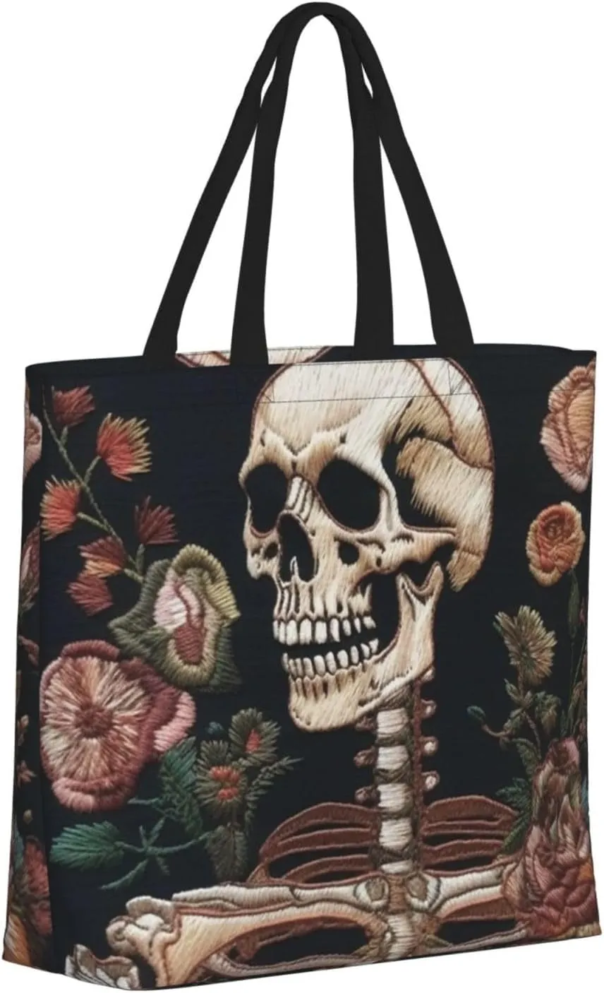 Tote Bag for Women Dolphin Jumping Shoulder Bag with Zipper Handbag Large Capacity Reusable Grocery Bag