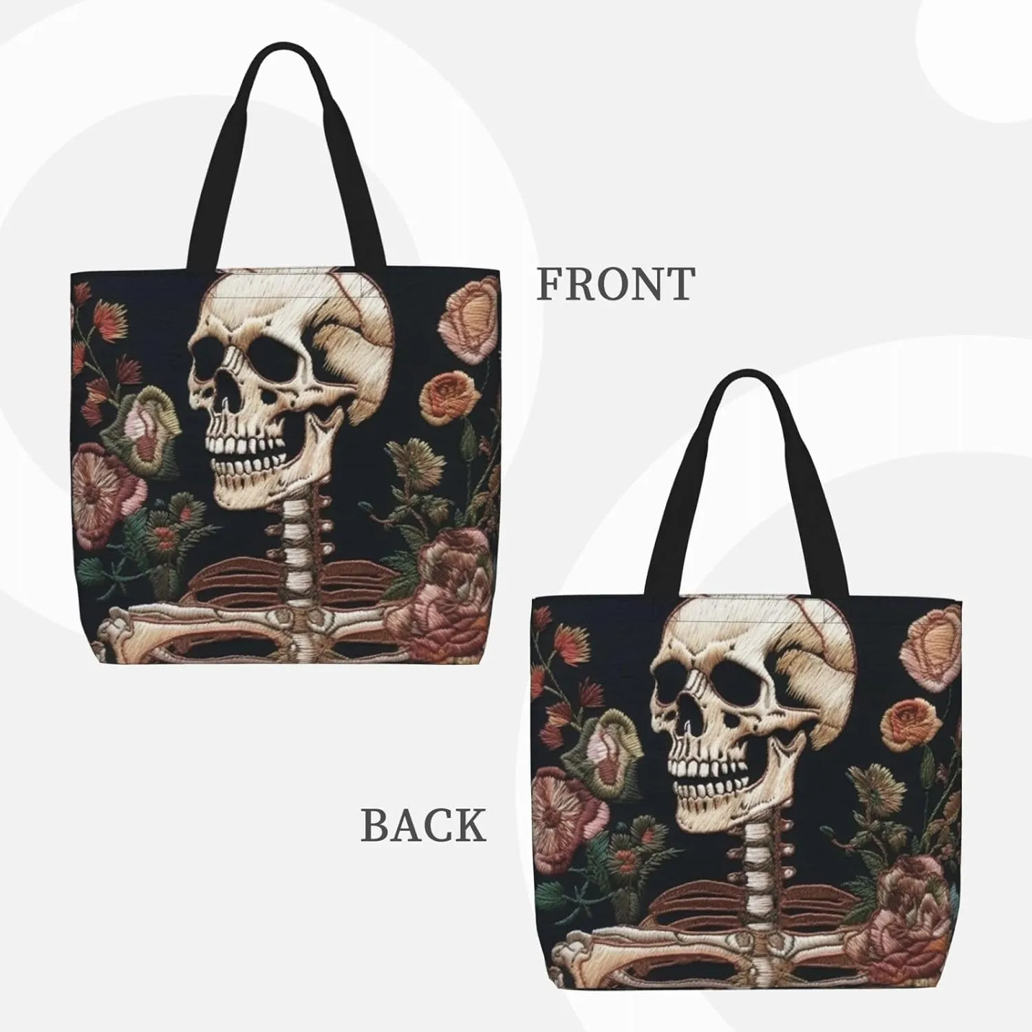Tote Bag for Women Dolphin Jumping Shoulder Bag with Zipper Handbag Large Capacity Reusable Grocery Bag