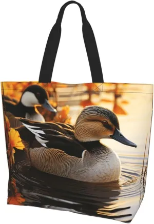 Tote Bag for Women Grocery Bag Reusable Shopping Bag Elephant in the Forest Handbag Foldable Shoulder Bag