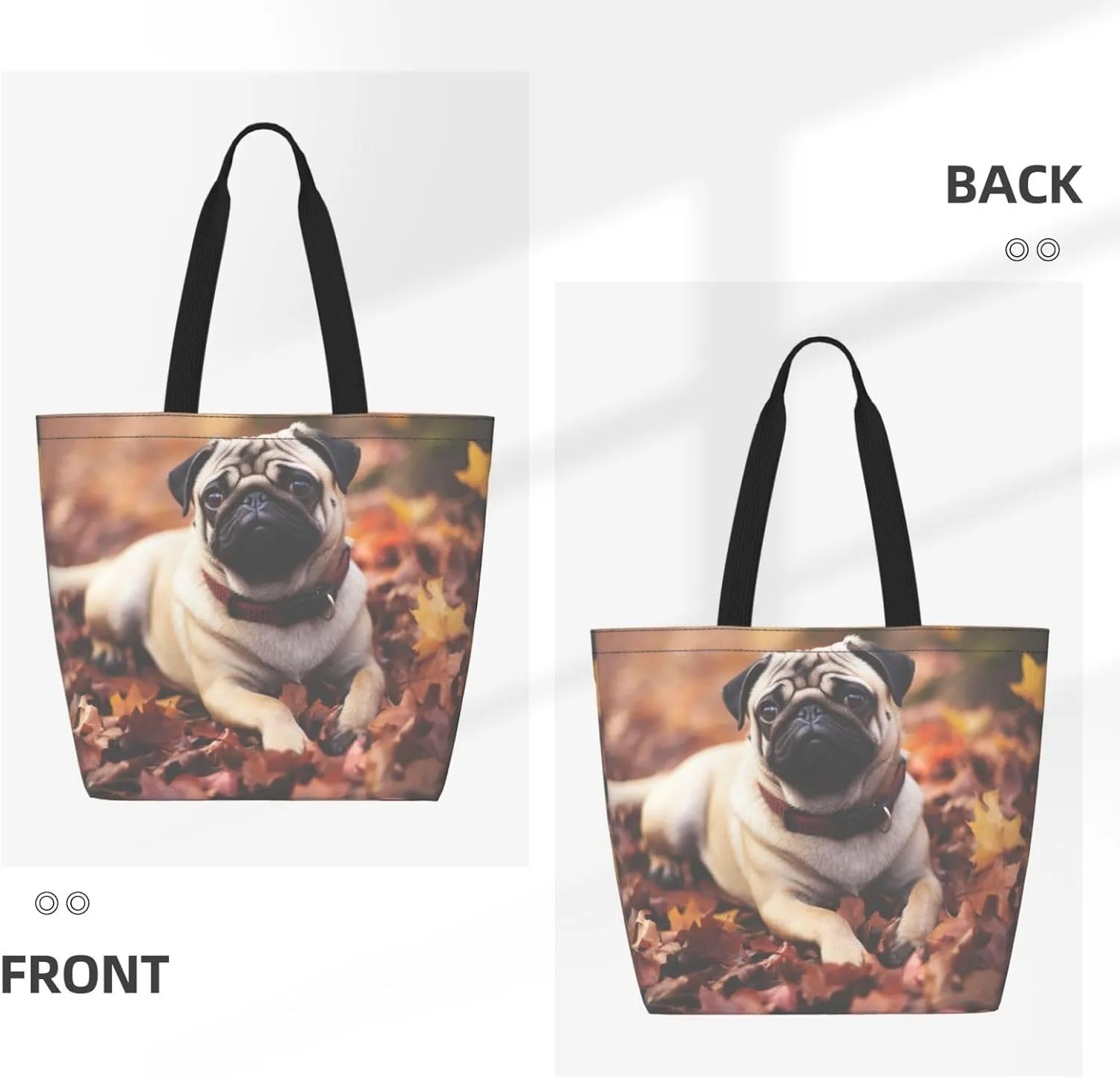 Tote Bag for Women Grocery Bag Reusable Shopping Bag Fall Maple Leaf Handbag Foldable Shoulder Bag