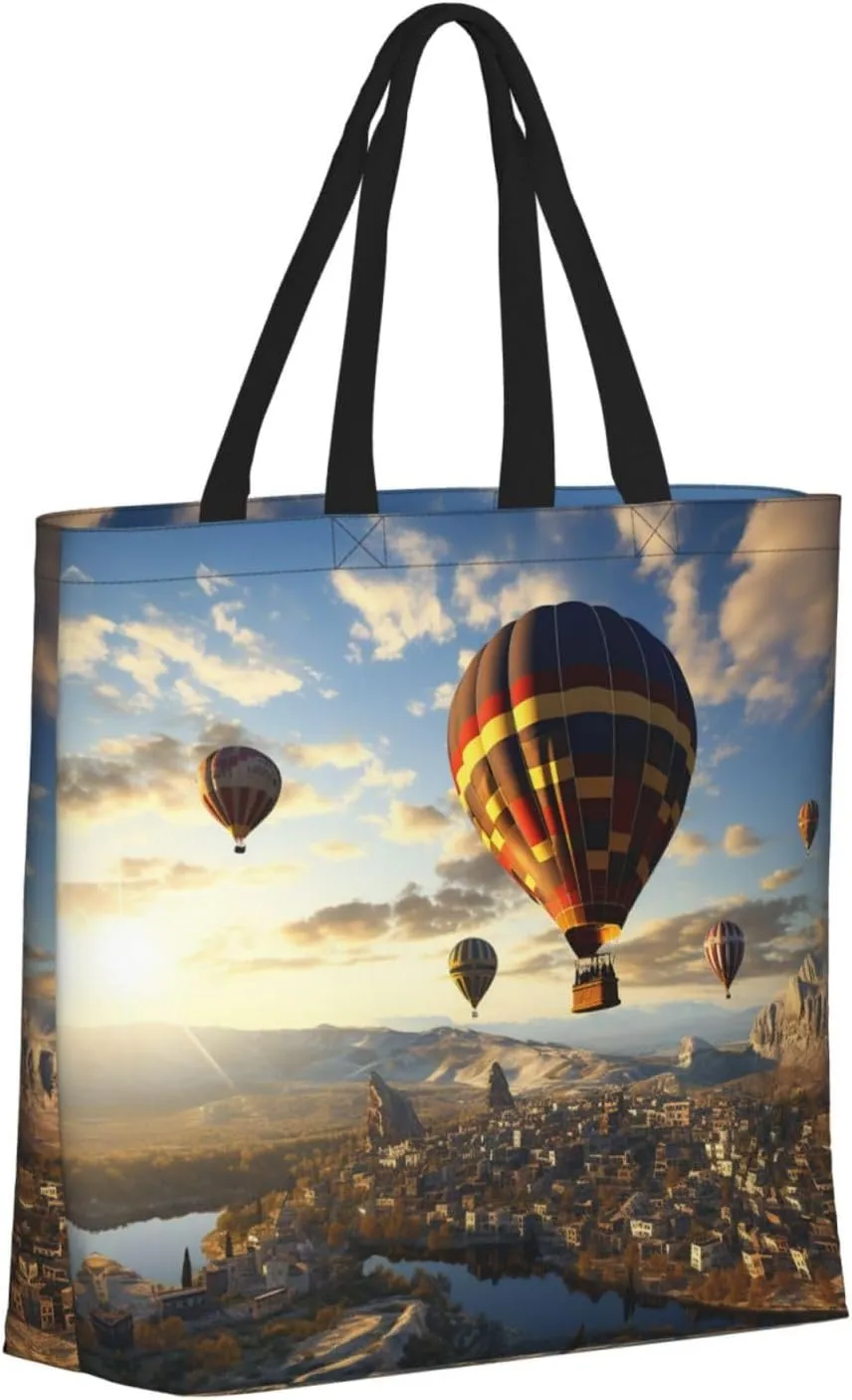 Tote Bag for Women Grocery Bag Reusable Shopping Bag Traditional pattern Handbag Foldable Shoulder Bag