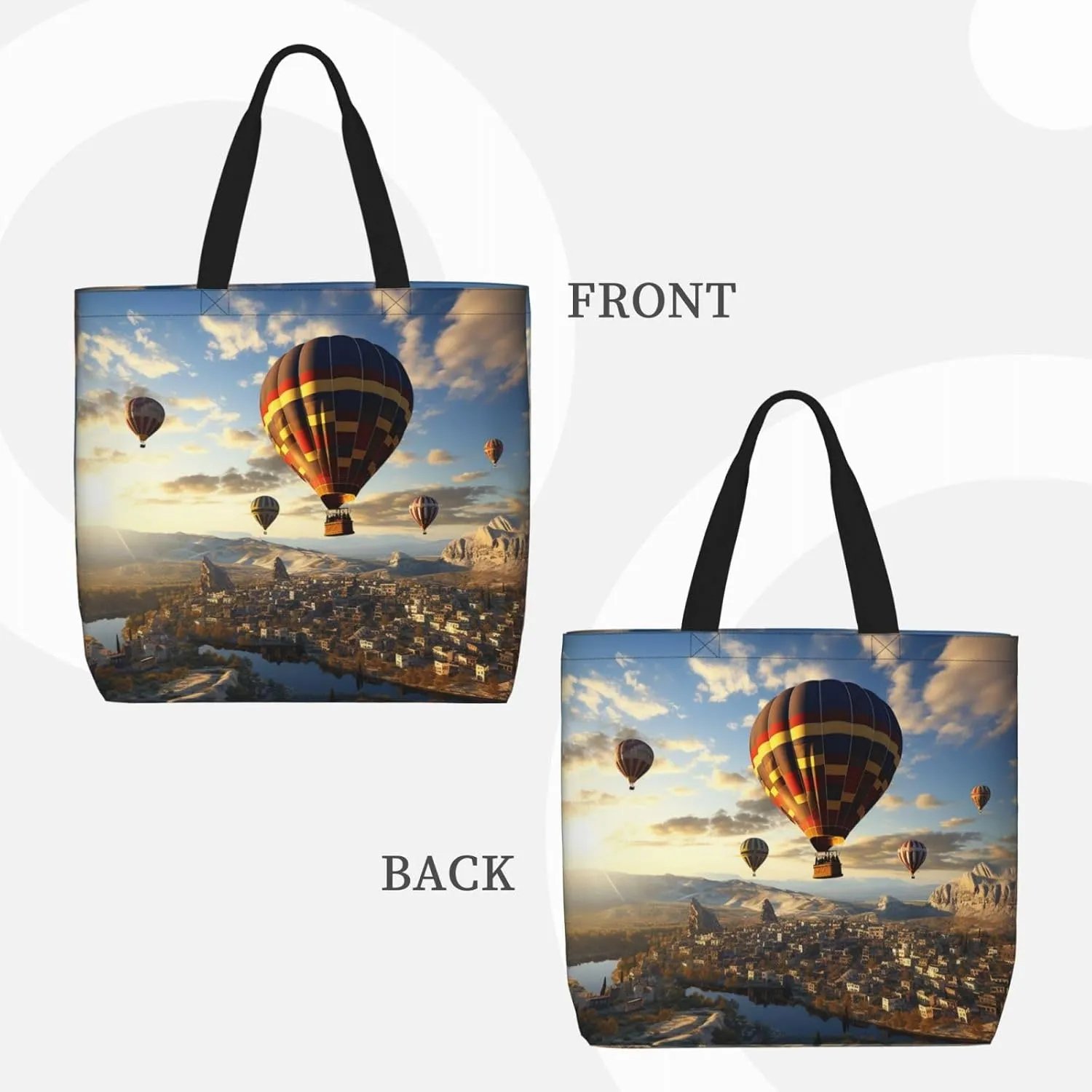 Tote Bag for Women Grocery Bag Reusable Shopping Bag Traditional pattern Handbag Foldable Shoulder Bag