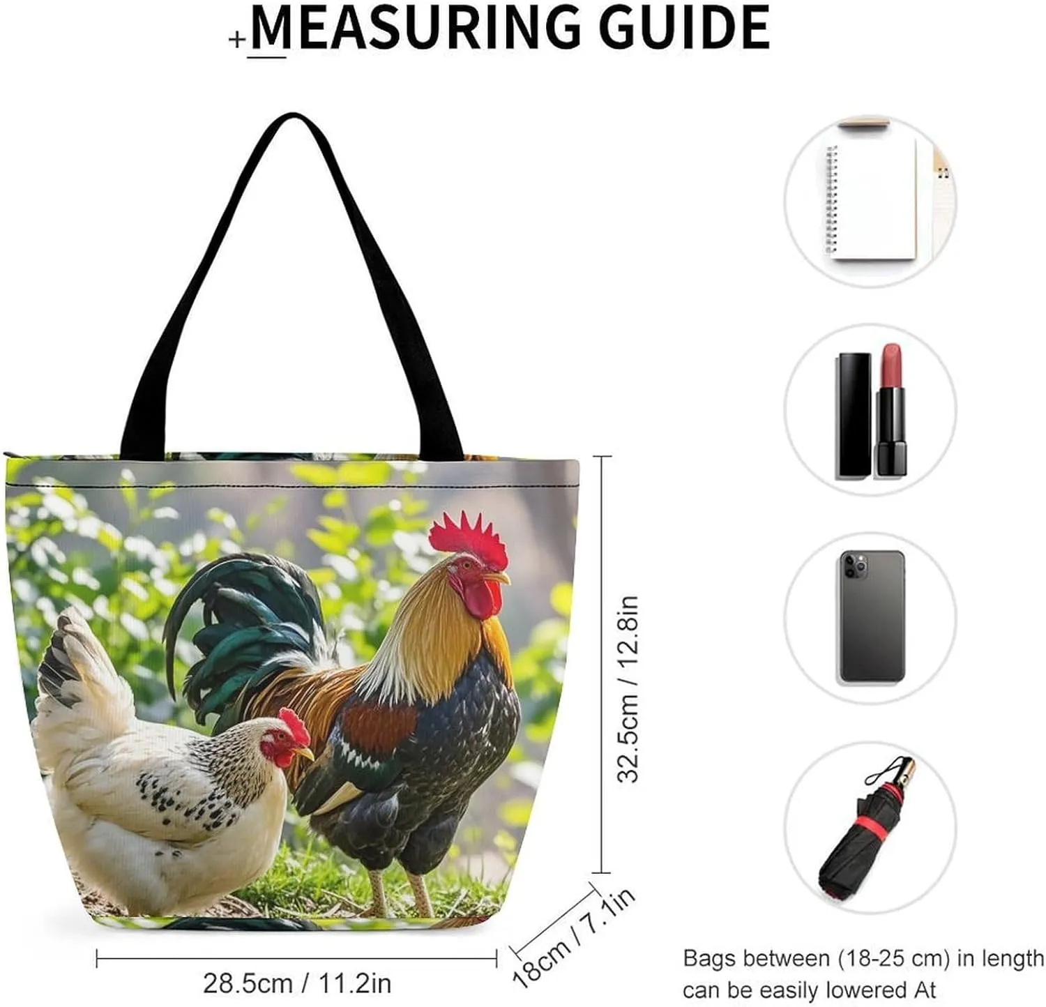 Tote Bag for Women Grocery Bag Snow Owl Foldable Shopping Bags Reusable Large Tote Bag