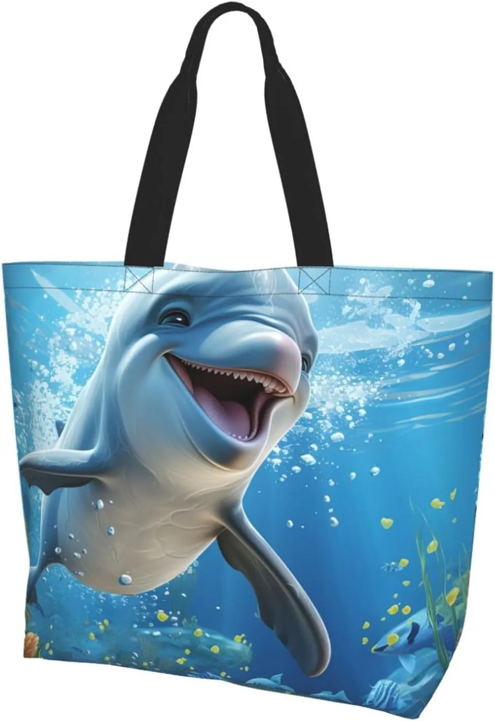 Tote Bag for Women Reusable Grocery Bag Shopping Bag Cats and Dogs Tote Bags Handbag Foldable Shoulder Bag