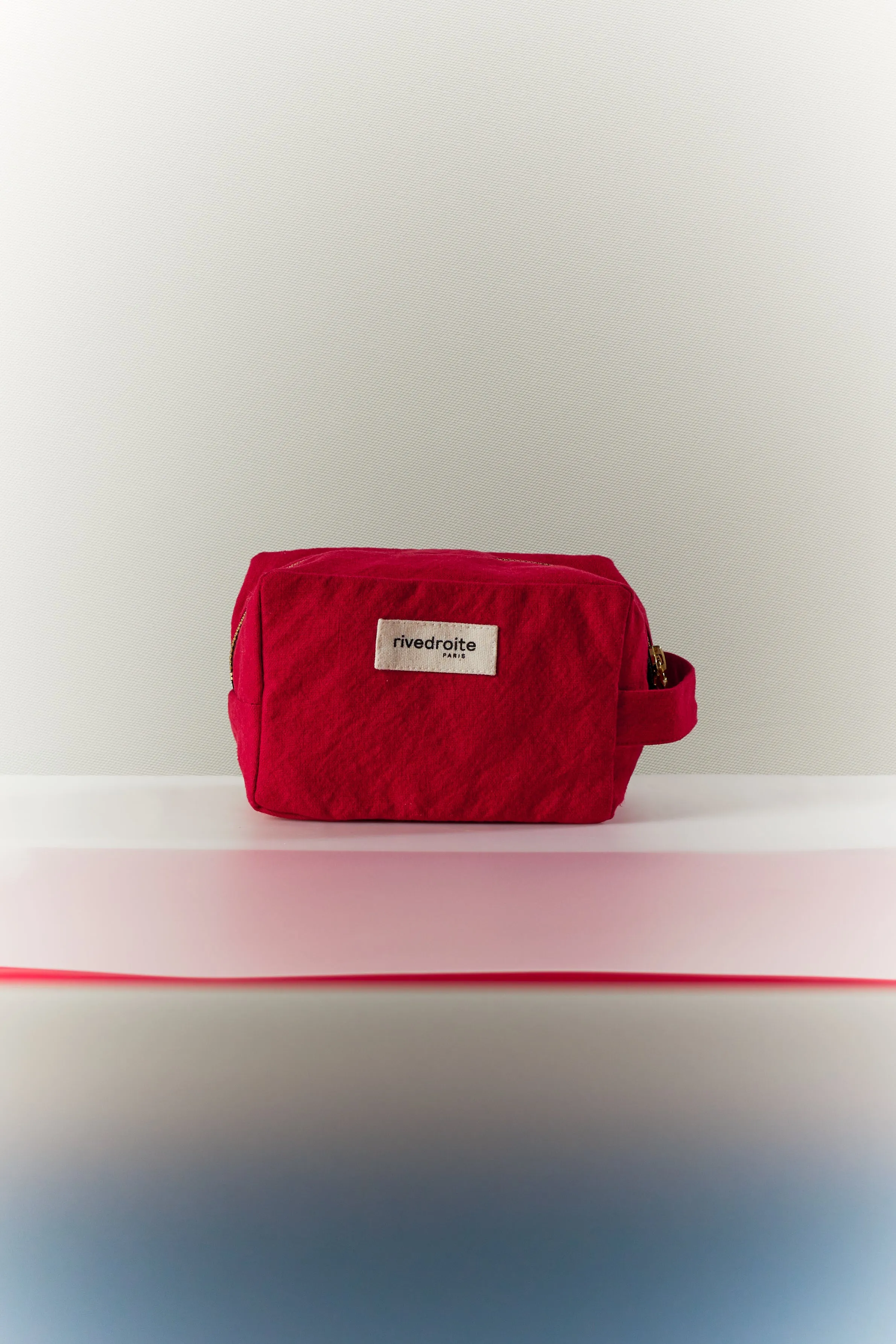 Tournelles the small pouch - Recycled cotton vibrant red
