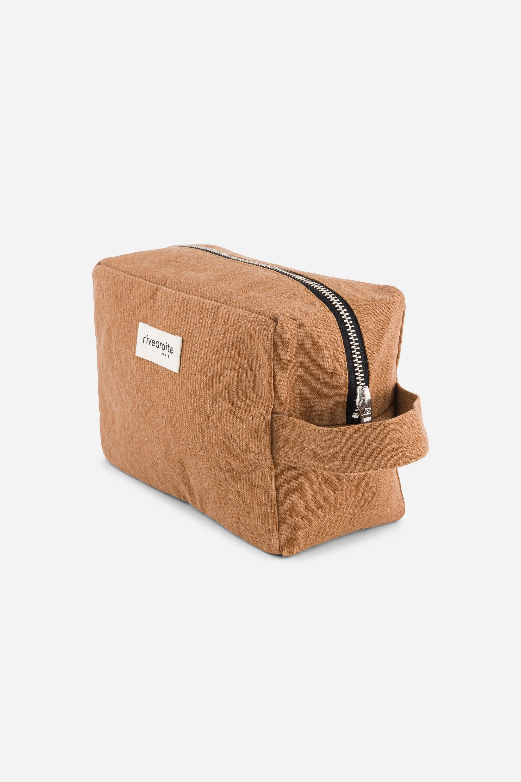 Tournelles the XL pouch - Recycled cotton Tobacco