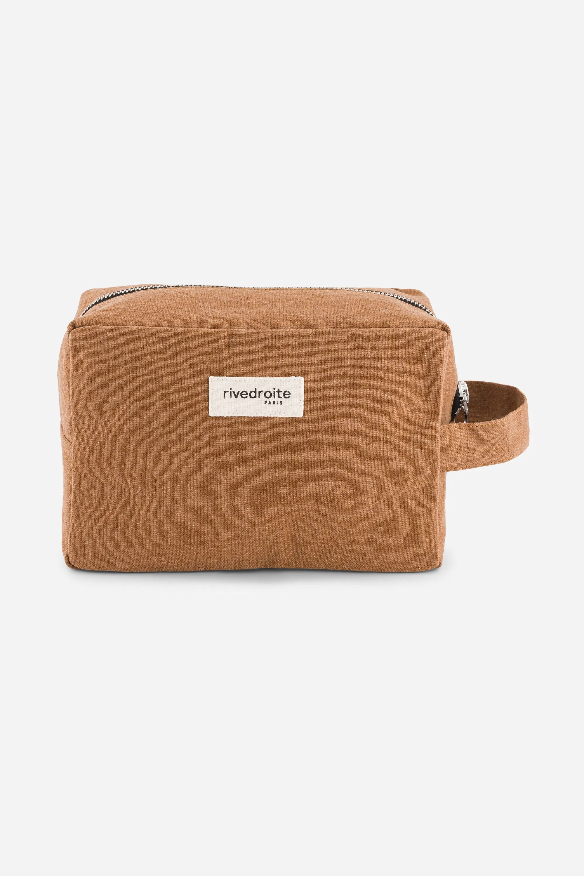 Tournelles the XL pouch - Recycled cotton Tobacco
