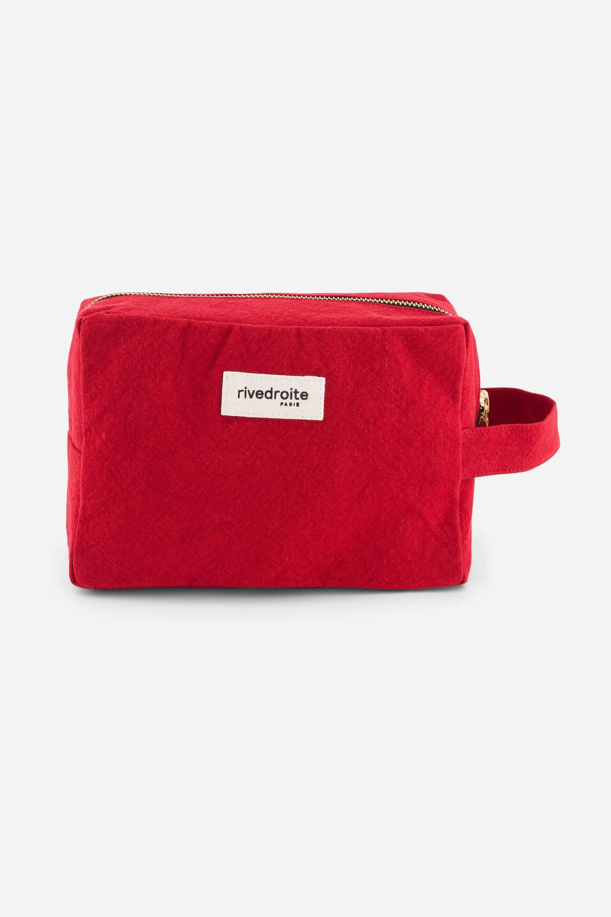 Tournelles the XL pouch - Recycled cotton Vibrant Red