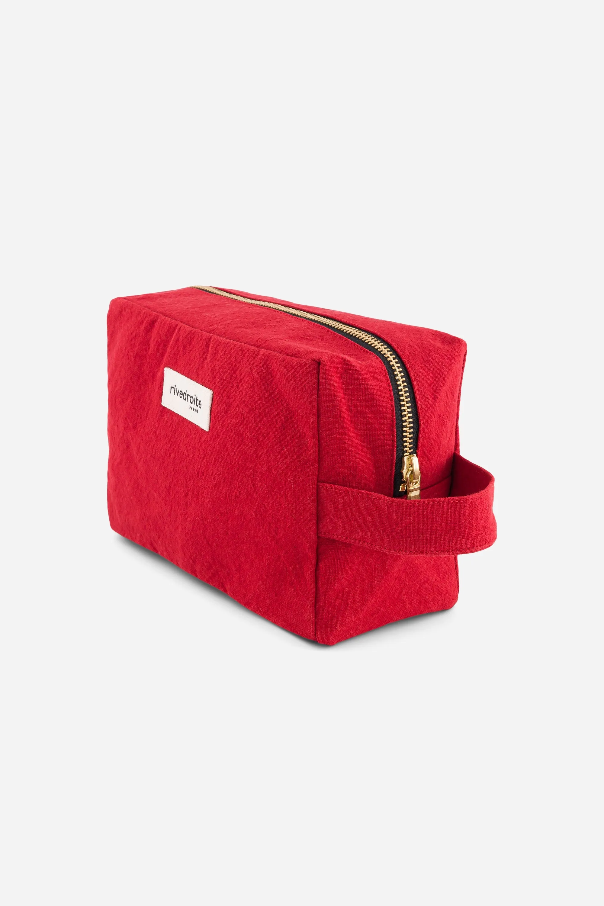 Tournelles the XL pouch - Recycled cotton Vibrant Red