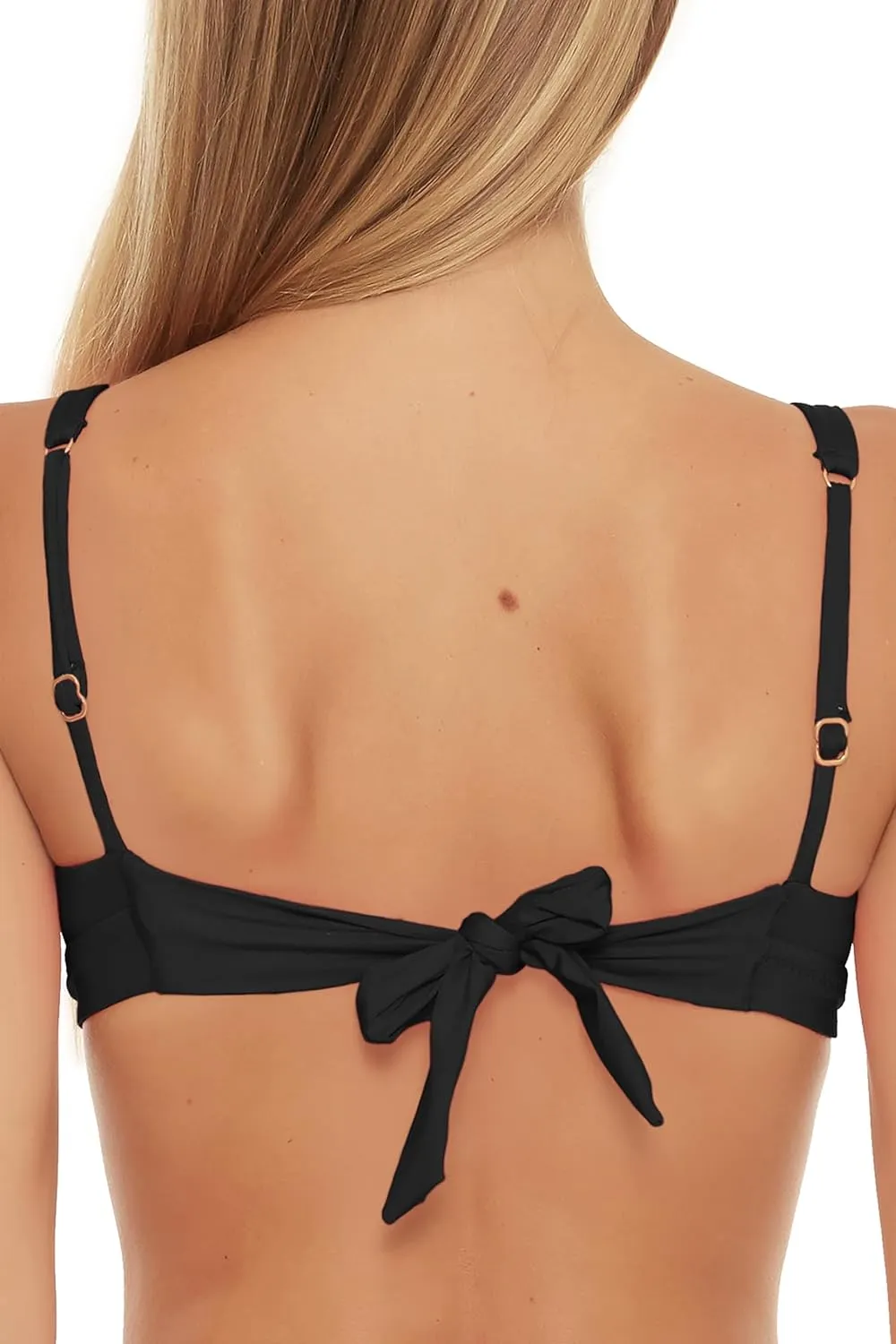 Trina Turk Women's Monaco Halter Bikini Top, Adjustable, Tie Back, Swimwear Separates