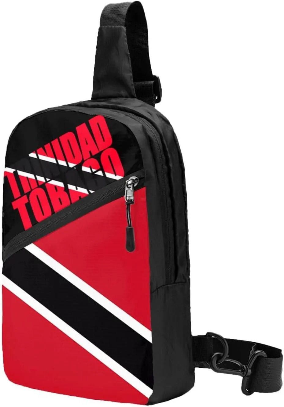 Trinidad and Tobago Flag Packable Crossbody Bag Portable Sling Bags Foldable Travel Daypack Reusable Sports Shoulder Backpack Diagonally Chest Bag for Workout