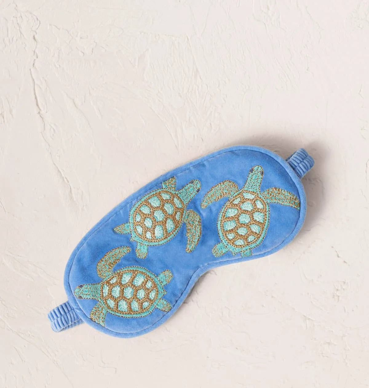 Turtle Conservation Eye Mask - Caribbean Blue Velvet