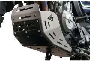 Tusk Quiet Glide Adventure Skid Plate Aluminum with UHMW Armor Silver Compatible with CF Moto IBEX 800 E/S/T 2023-2025 (Silver)