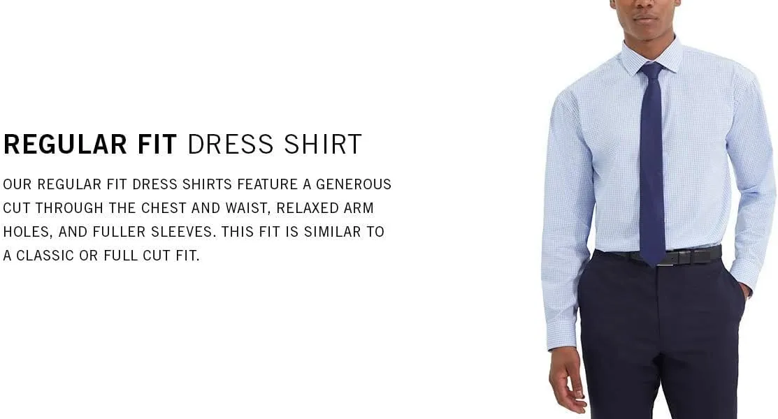 UNLISTED Men's Dress Shirt Regular Fit Checks and Stripes (Patterned)