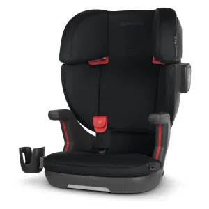 UPPAbaby Alta V2 High Back Booster Seat/Seven-Position, Active Support Headrest for Growing Children/SecureFit Integrated Belt Guide   Positioner/Cup Holder Included/Jake (Black Mélange)