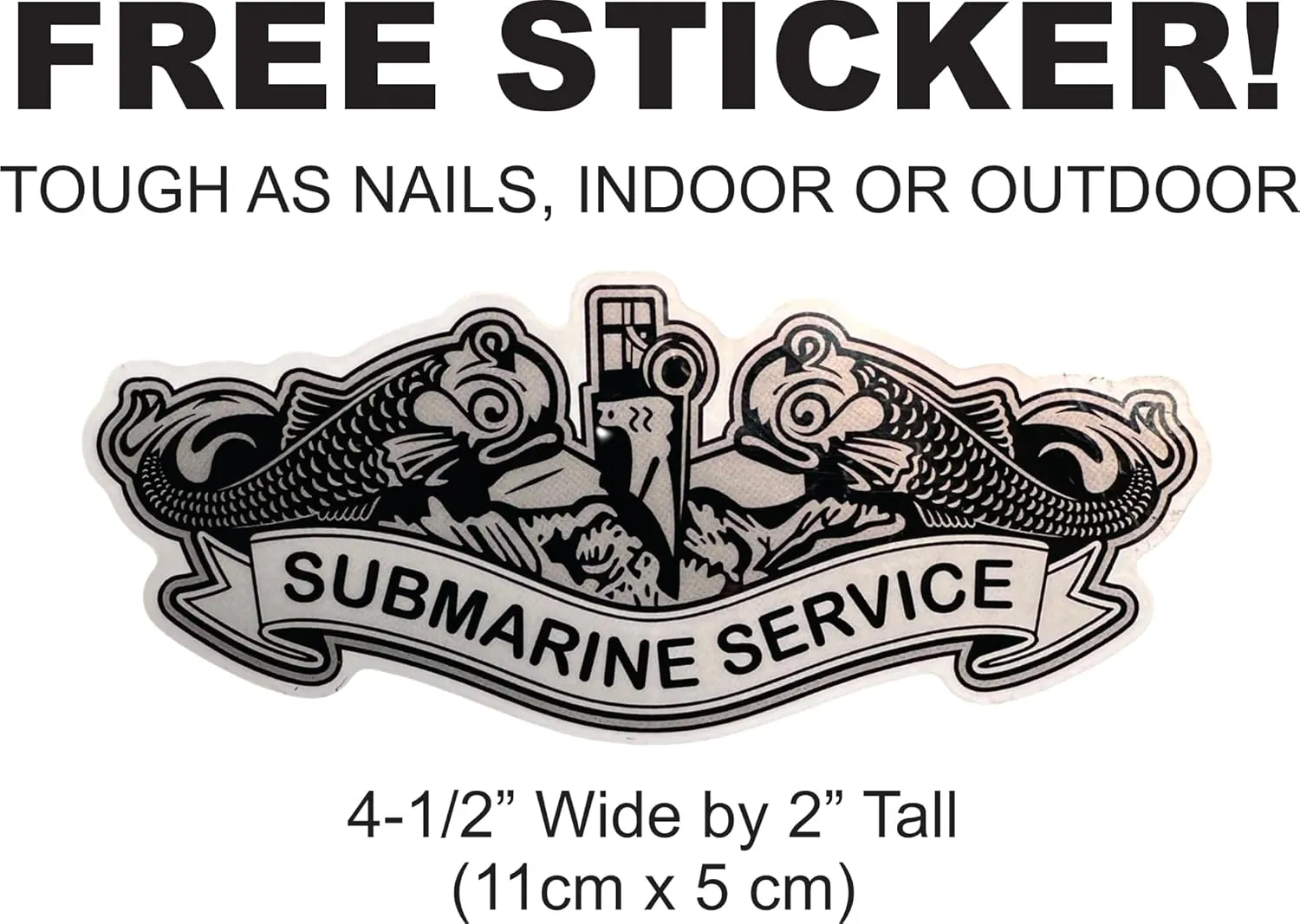 U.S. Submarine Service Veteran Hat Khaki   Free Sticker