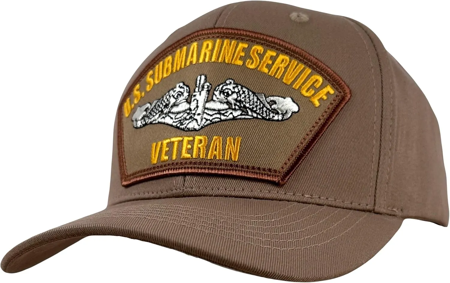 U.S. Submarine Service Veteran Hat Khaki   Free Sticker