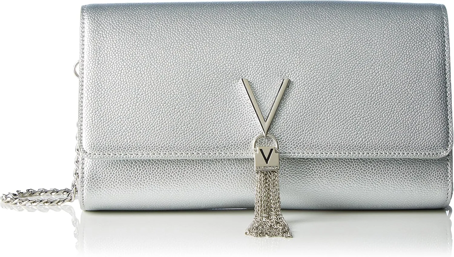Valentino Silver Clutch Divina