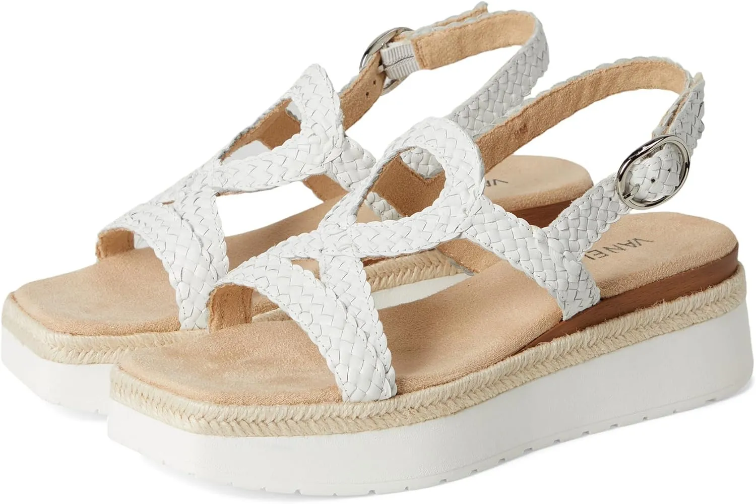 VANELi Womens Emalia Metallic Platform Casual Sandals Casual Low Heel 1-2" - Gold