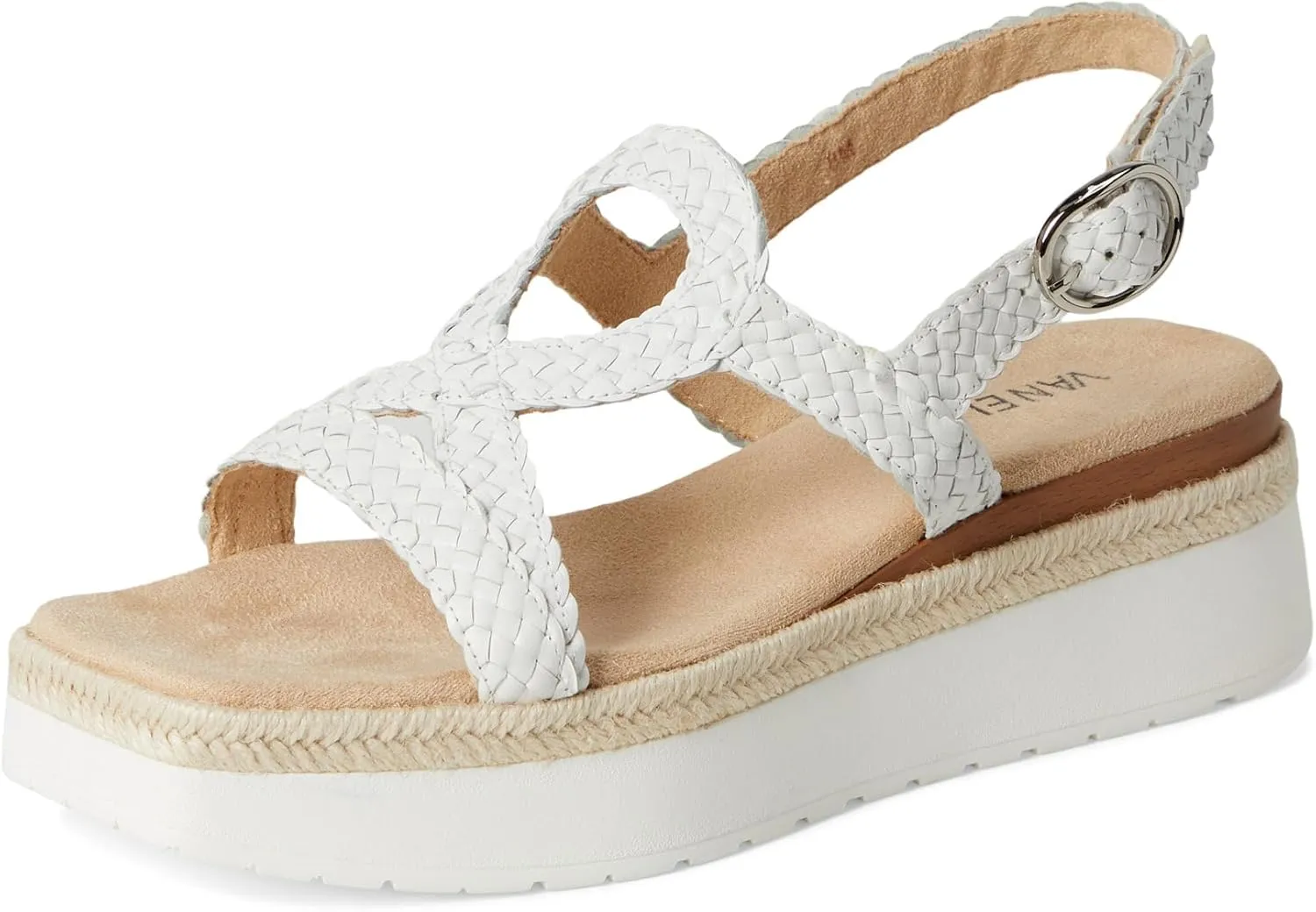 VANELi Womens Emalia Metallic Platform Casual Sandals Casual Low Heel 1-2" - Gold