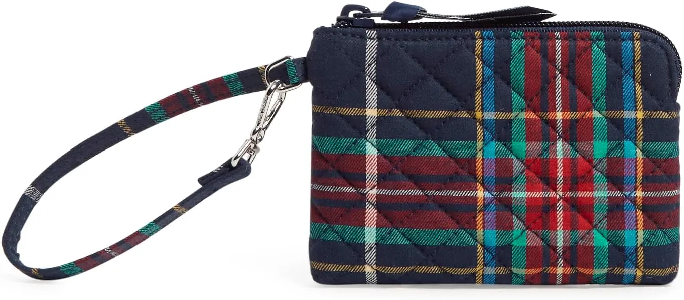 Vera Bradley Women's Cotton Clip & Zip Mini Pouch Wallet