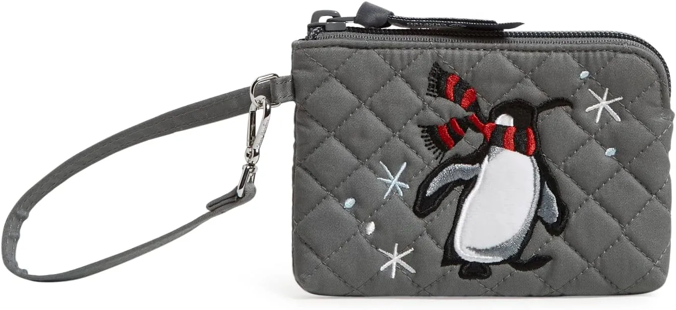 Vera Bradley Women's Cotton Clip & Zip Mini Pouch Wallet