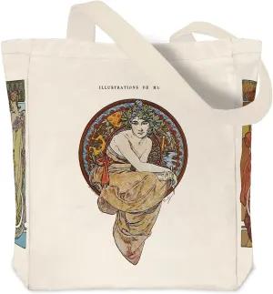 Vintage Aesthetic Canvas Tote Bag Reusable Personalized Shoulder Shopping Bag,