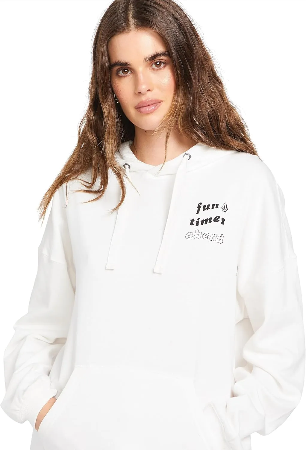 Volcom Women's Gold in Hour Hoodie Fleece Sweatshirt