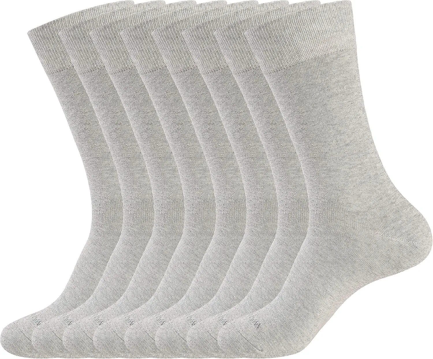 WANDER Men's Dress Socks Cotton Thin Classic Lightweight Socks 6/8 Pairs Solid & Patterned Soft Breathable Socks