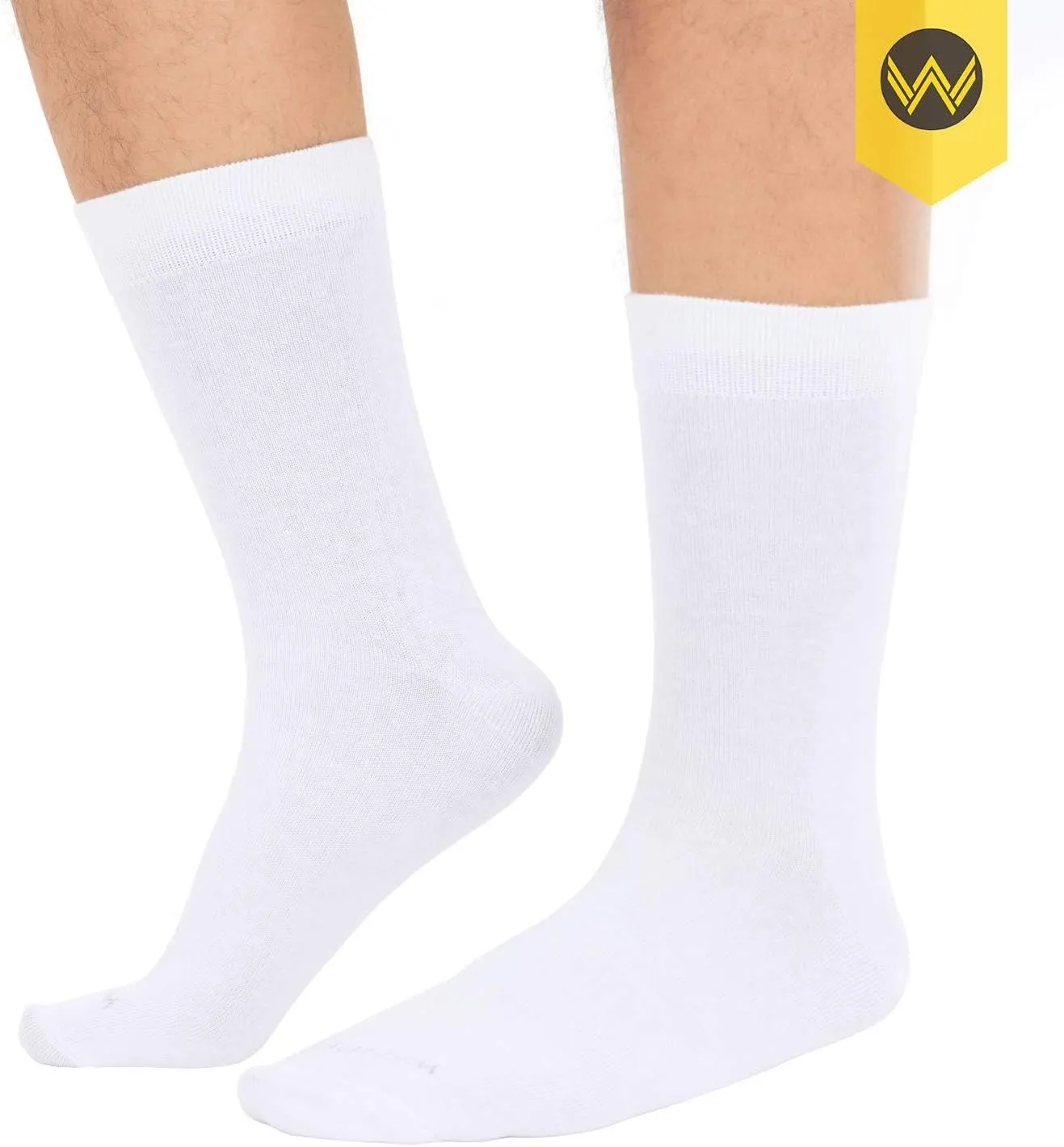 WANDER Men's Dress Socks Cotton Thin Classic Lightweight Socks 6/8 Pairs Solid & Patterned Soft Breathable Socks