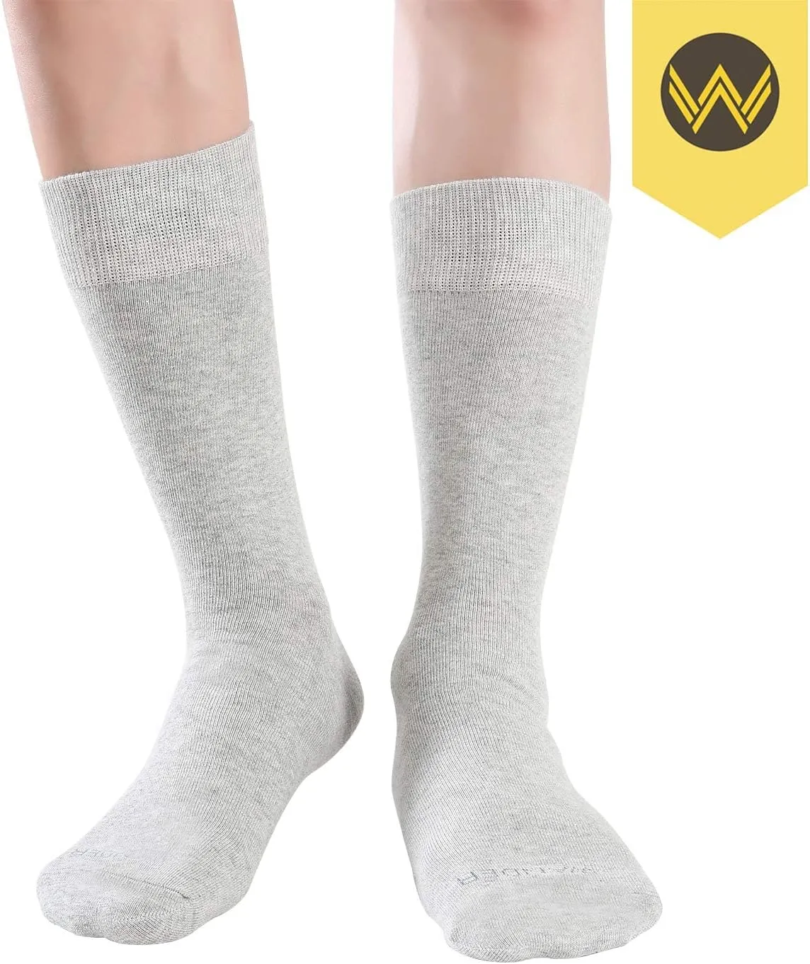 WANDER Men's Dress Socks Cotton Thin Classic Lightweight Socks 6/8 Pairs Solid & Patterned Soft Breathable Socks