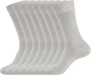 WANDER Men's Dress Socks Cotton Thin Classic Lightweight Socks 6/8 Pairs Solid & Patterned Soft Breathable Socks