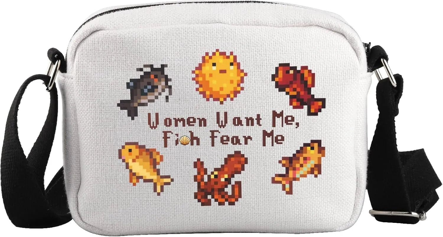 WCGXKO Valley Video Game Gift Gamer Crossbody Bag Video Gaming Lover Gift
